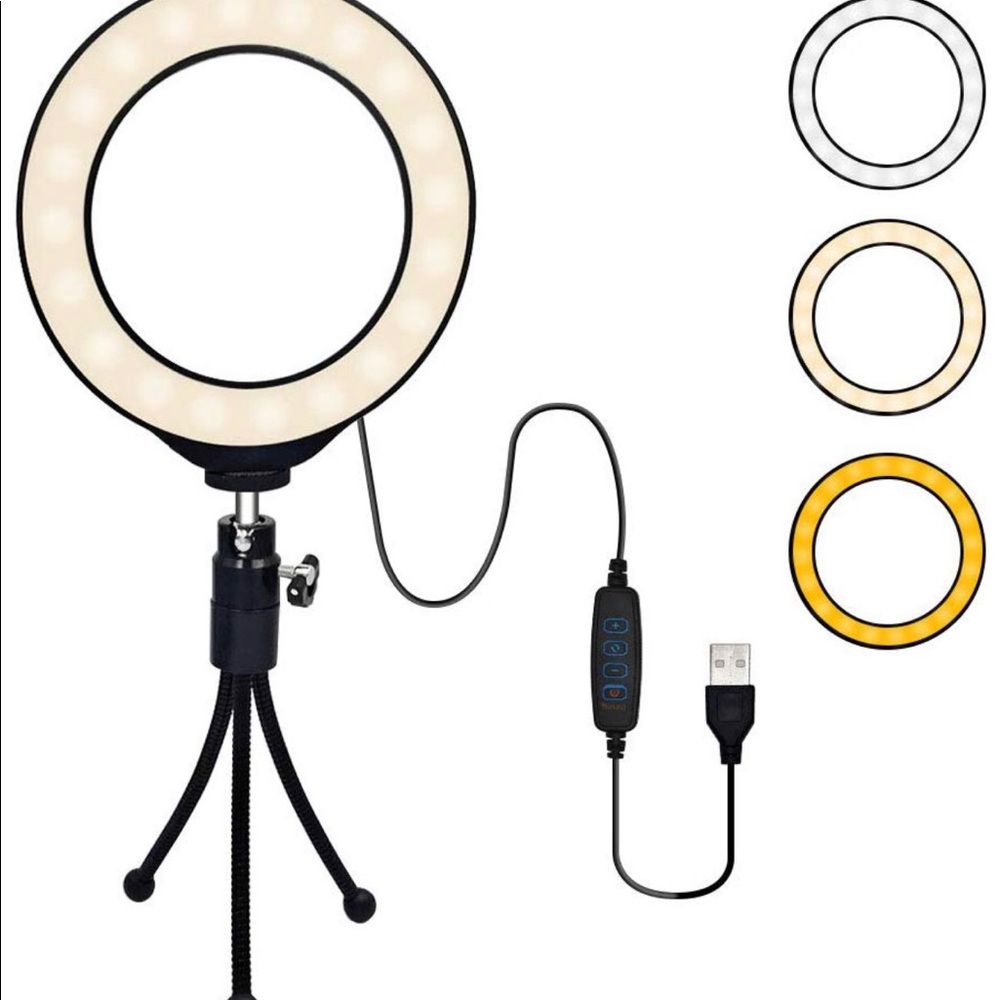 LED Ring Light 4" Tripod Stand for YouTube Video - Picture 1 of 7